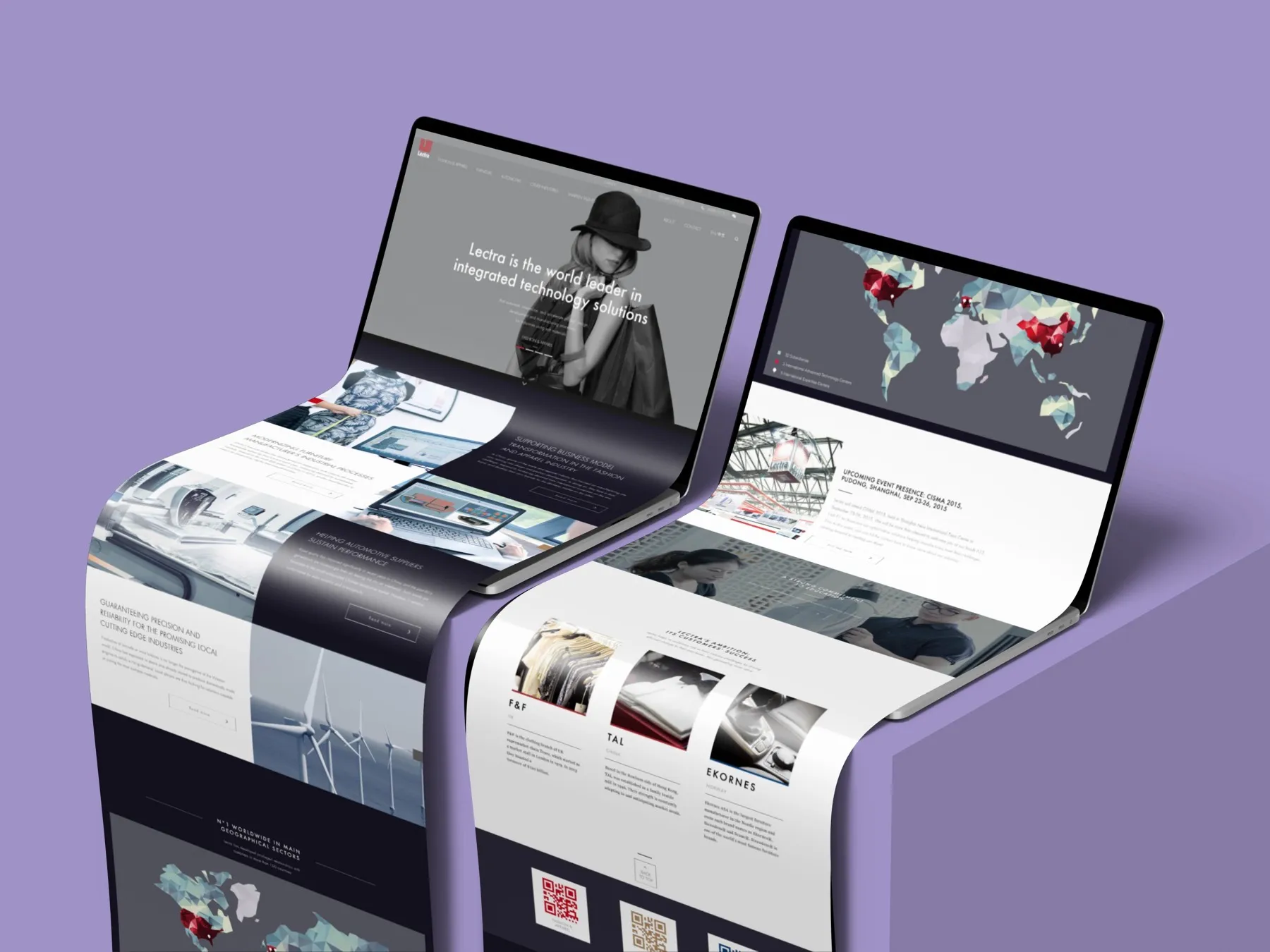 Lectra website pages